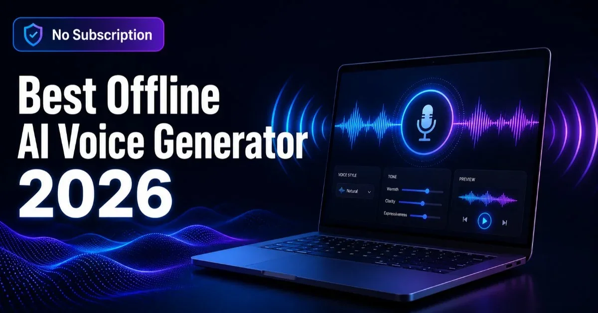 Best Offline AI Voice Generator in 2026: No Internet, No Subscription, No Limits