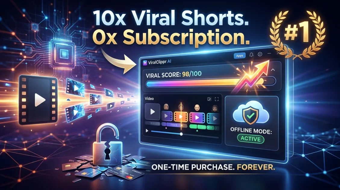 ViralClippr Review 2026: The Offline AI Video Clipper That Creates Viral Shorts Without a Subscription