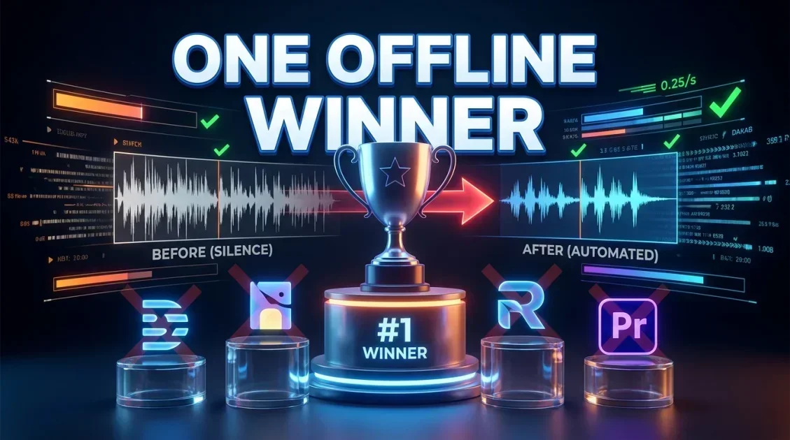Best Tools to Remove Silence From Videos in 2026 (One Offline Option Wins)