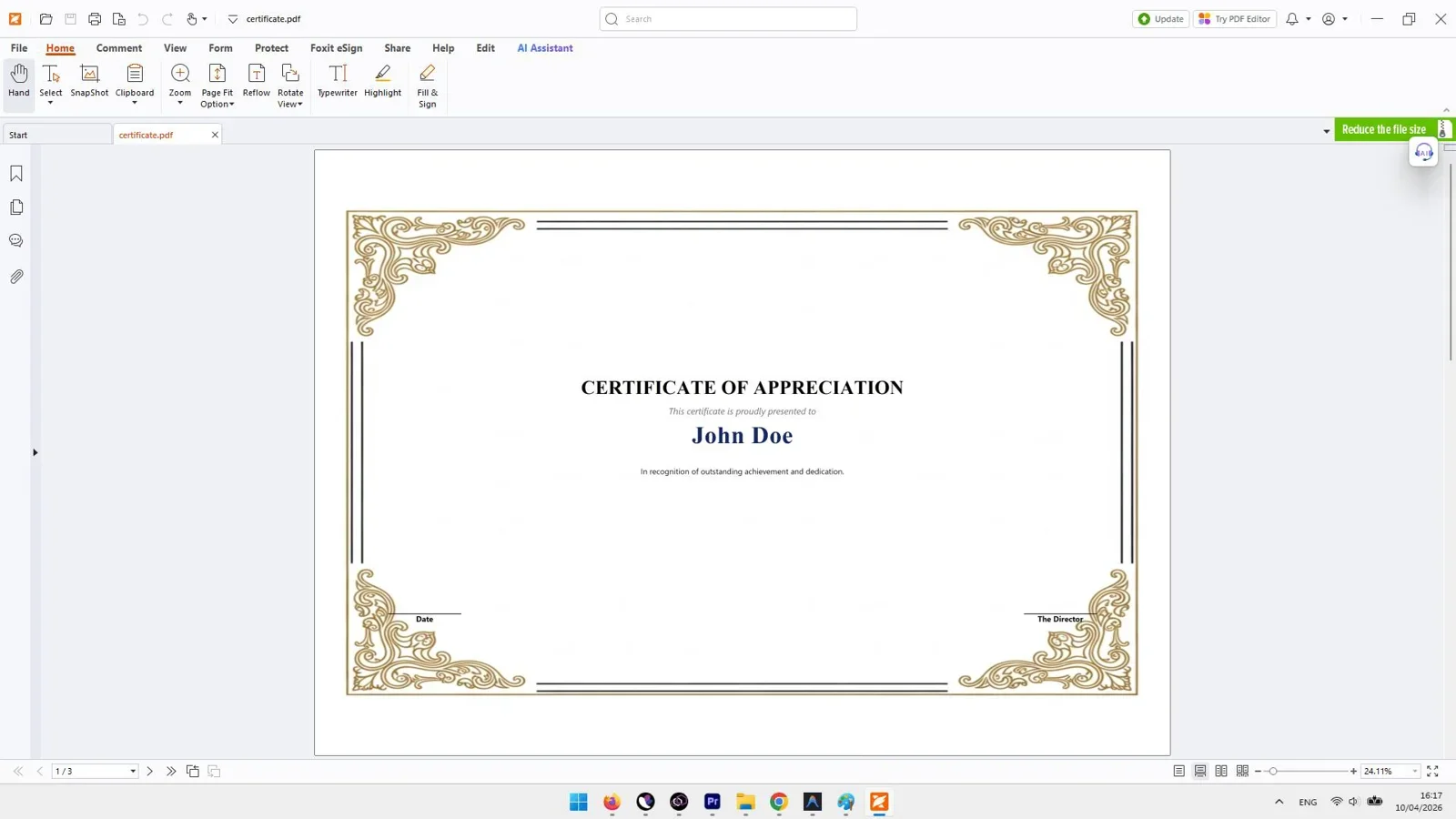 AiProductizer PNG and PDF export options