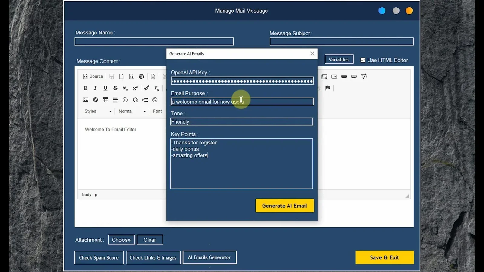 CerebraMail campaign scheduling and sending speed settings