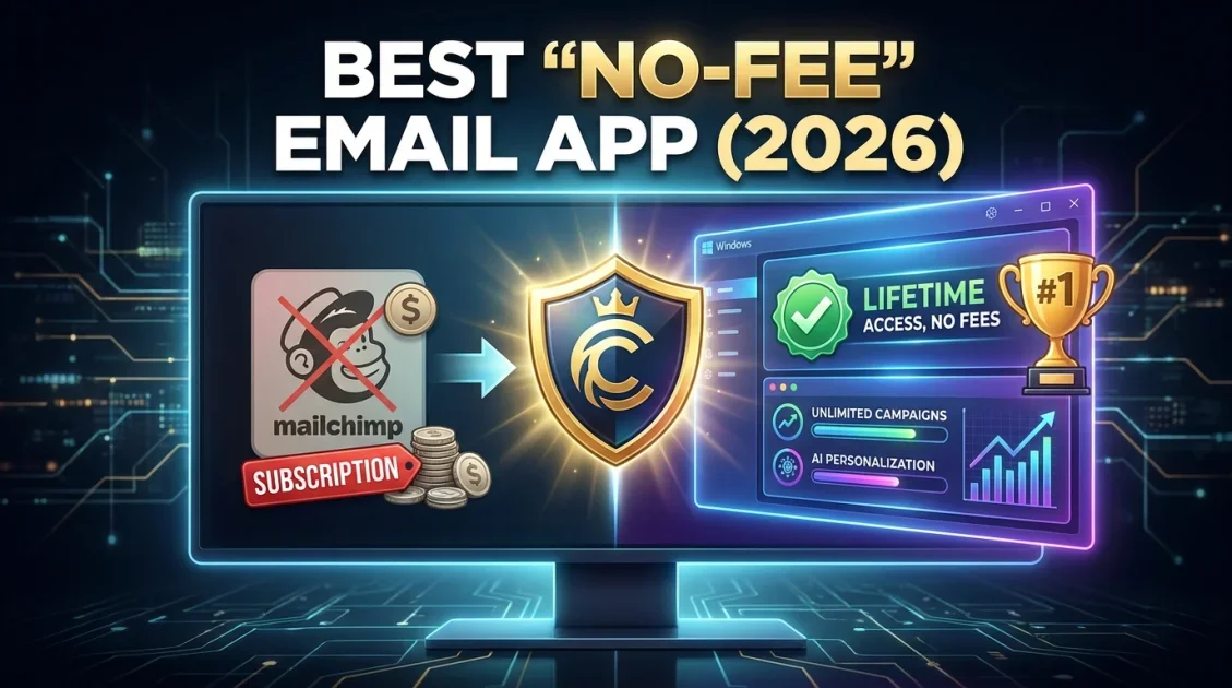 Best Mailchimp Alternative With No Monthly Fee in 2026 (Windows Desktop)