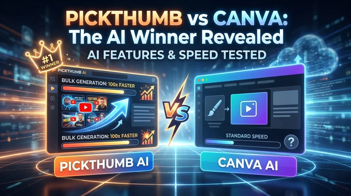 PickThumb vs Canva: Which AI Thumbnail Maker Is Actually Worth It in 2026?