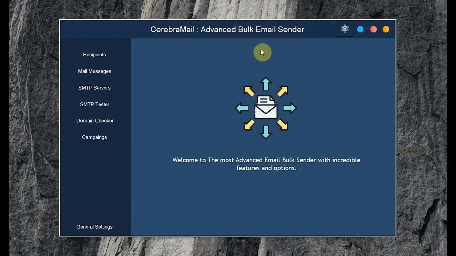 CerebraMail bulk email sender dashboard