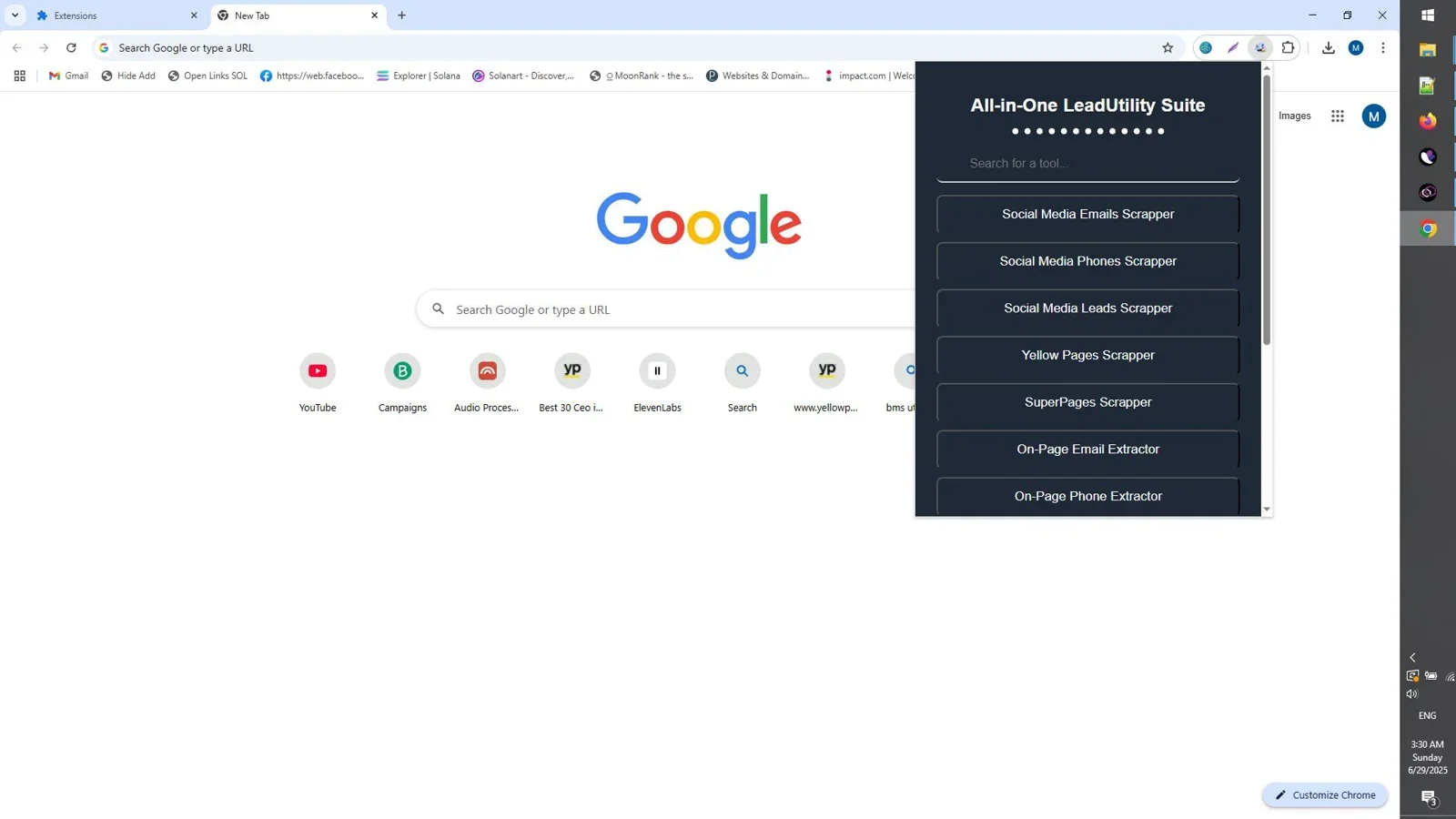 All-in-One LeadUtility Suite interface