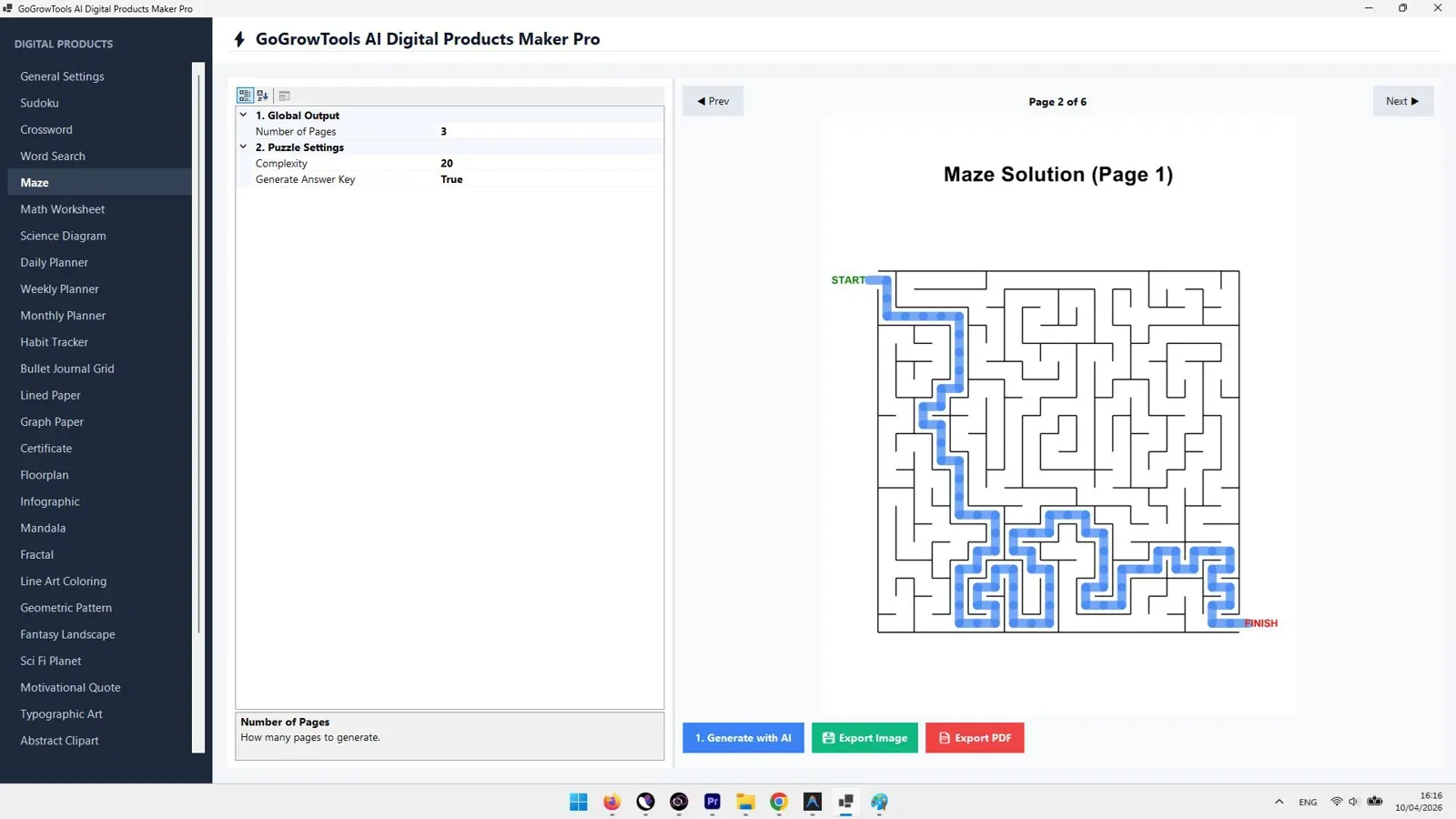 AiProductizer Customization and PDF Export Settings