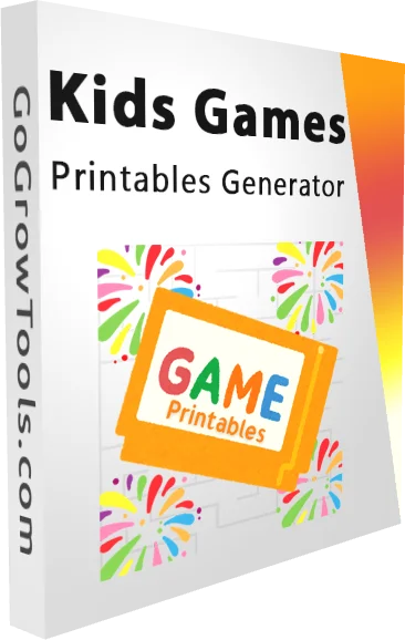 Kids Games Printables Generator