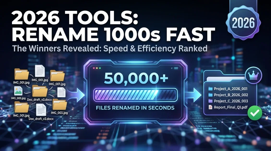 Best Batch File Renamer Tools for Windows in 2026: Rename Thousands of Files Fast