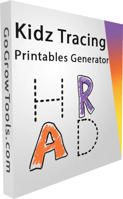 Kids Tracing Printables Generator