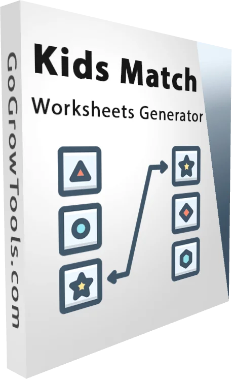 Kids Match Worksheets Generator