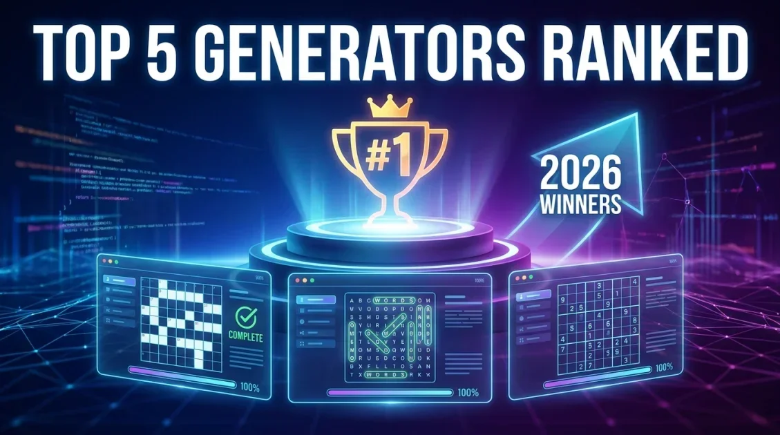 Best Printable Crossword & Puzzle Generator Tools in 2026: Create Custom Puzzles Fast
