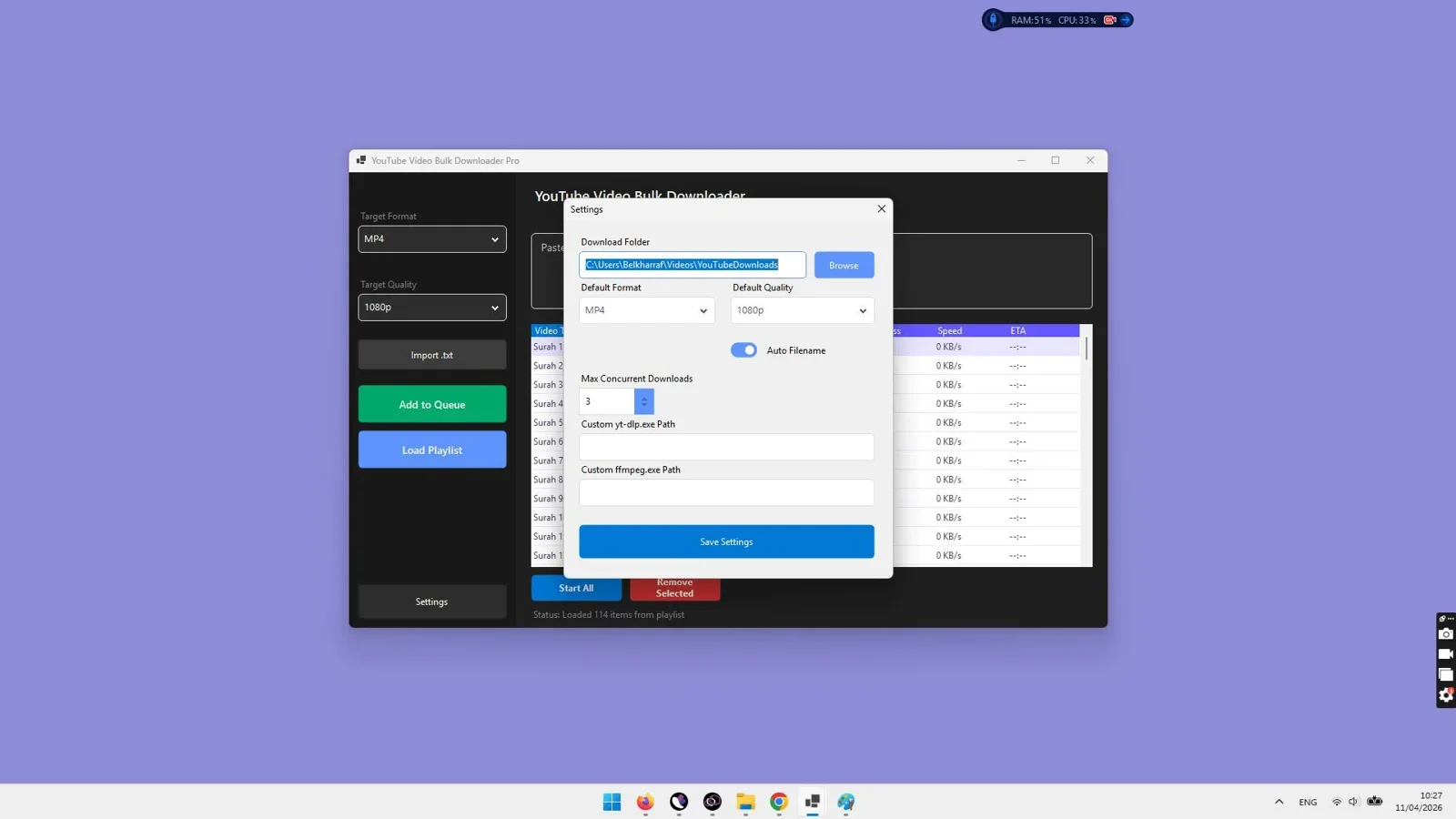 VidGorilla Multi-File Download and Status Tracking