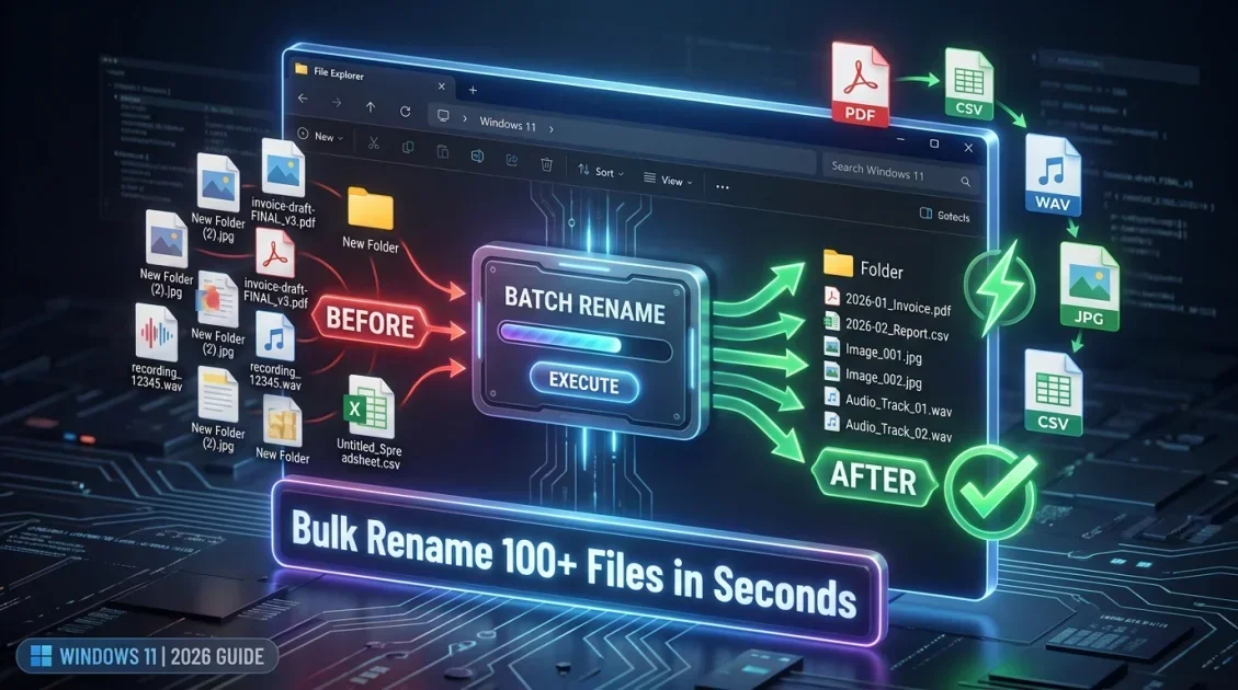 How to Bulk Rename Files and File Extensions on PC (2026 Windows Guide)