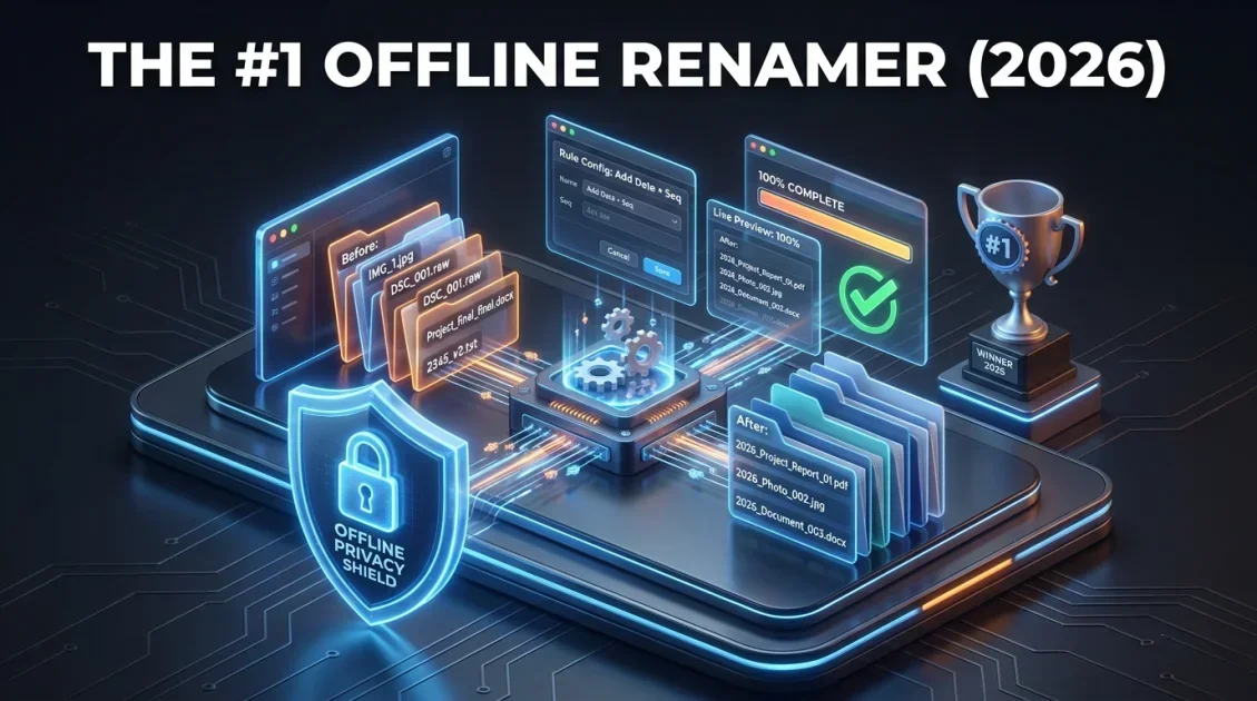 Smart File Renamer Review (2026): The Best Offline Windows Batch Renaming Utility
